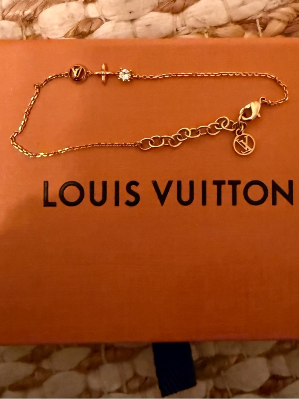 Louis Vuitton Gold-Tone LV Charm Bracelet in Gold - Picture 3 of 4